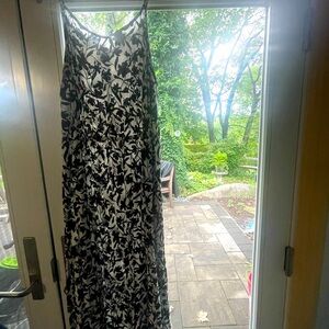 Maxi blac&white strappy dress size 1X